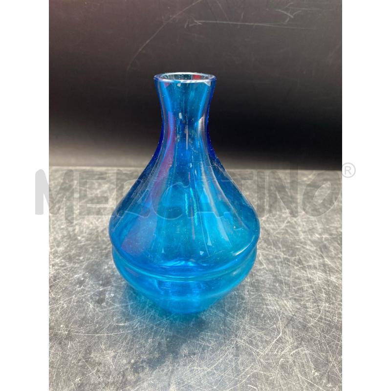 VASETTO  BLU MURANO A.RICCI | Mercatino dell'Usato Roma porta di roma 1