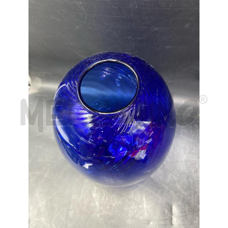 VASO MURANO BLU ACQUACHIARA | Mercatino dell'Usato Roma porta di roma 2