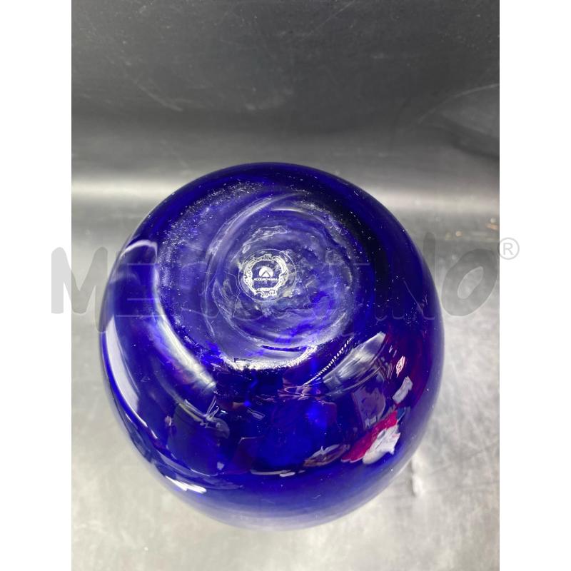 VASO MURANO BLU ACQUACHIARA | Mercatino dell'Usato Roma porta di roma 3