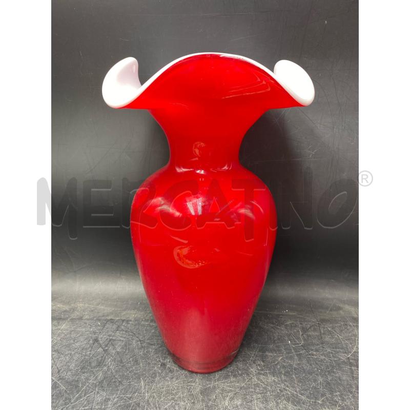 VASO MURANO RSS BIA | Mercatino dell'Usato Roma porta di roma 1