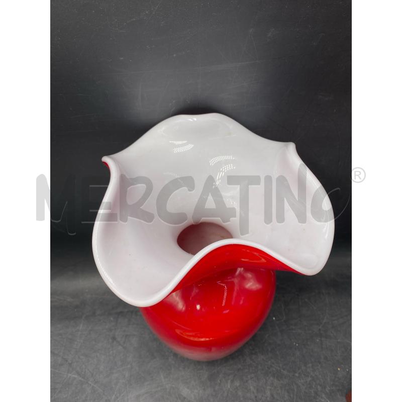 VASO MURANO RSS BIA | Mercatino dell'Usato Roma porta di roma 2