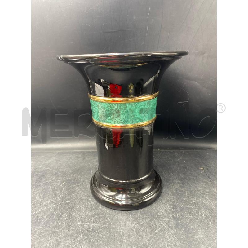 VASO  CER NERO STRISCIA VERDE | Mercatino dell'Usato Roma porta di roma 1