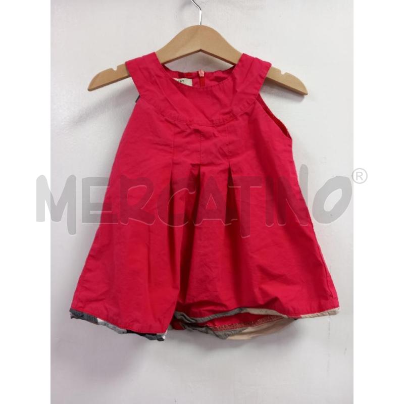 VESTITO BAMBINA BURBERRY ROSSO | Mercatino dell'Usato Roma porta di roma 1