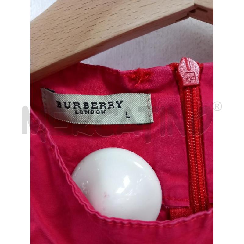 VESTITO BAMBINA BURBERRY ROSSO | Mercatino dell'Usato Roma porta di roma 2
