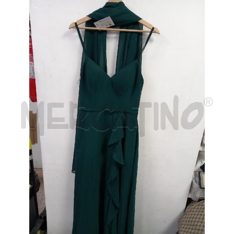 VESTITO DONNA AZAZIE VERDE BOTTIGLIE+STOLA | Mercatino dell'Usato Roma porta di roma 1