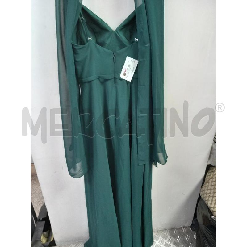 VESTITO DONNA AZAZIE VERDE BOTTIGLIE+STOLA | Mercatino dell'Usato Roma porta di roma 2