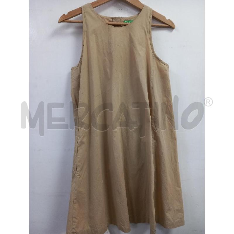 VESTITO DONNA BENETTON BEIGE | Mercatino dell'Usato Roma porta di roma 1