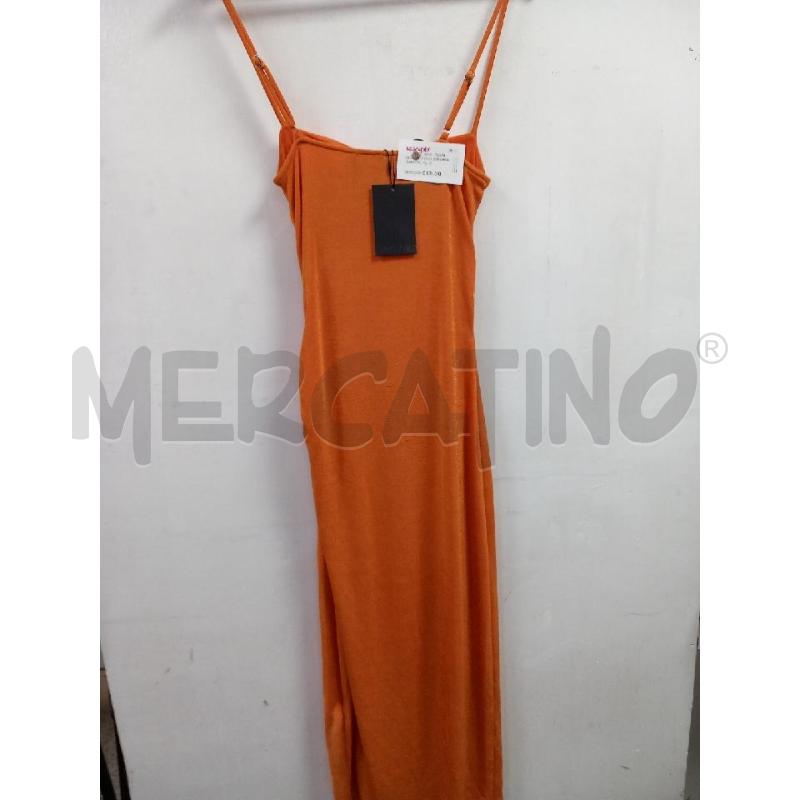 VESTITO DONNA BERSHKA ARANCIO | Mercatino dell'Usato Roma porta di roma 2