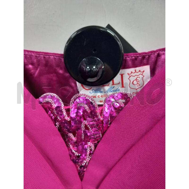 VESTITO DONNA CELLI ALTA MODA FUCSIA | Mercatino dell'Usato Roma porta di roma 3