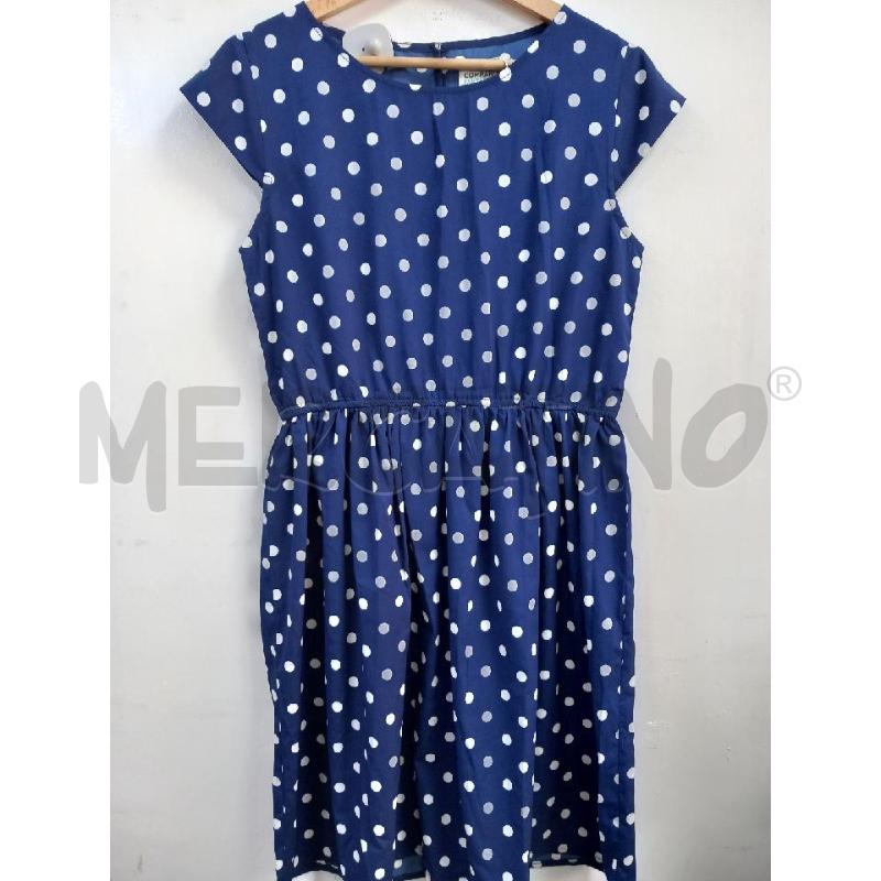 VESTITO DONNA COMPANIA FANTASTICA BLU POIS BIANCHI | Mercatino dell'Usato Roma porta di roma 1