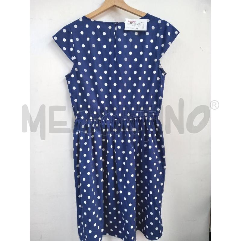 VESTITO DONNA COMPANIA FANTASTICA BLU POIS BIANCHI | Mercatino dell'Usato Roma porta di roma 2