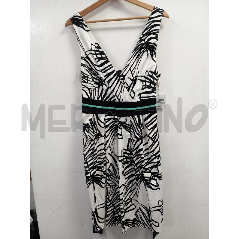 VESTITO DONNA EDAS BIANCO NERO  | Mercatino dell'Usato Roma porta di roma 1