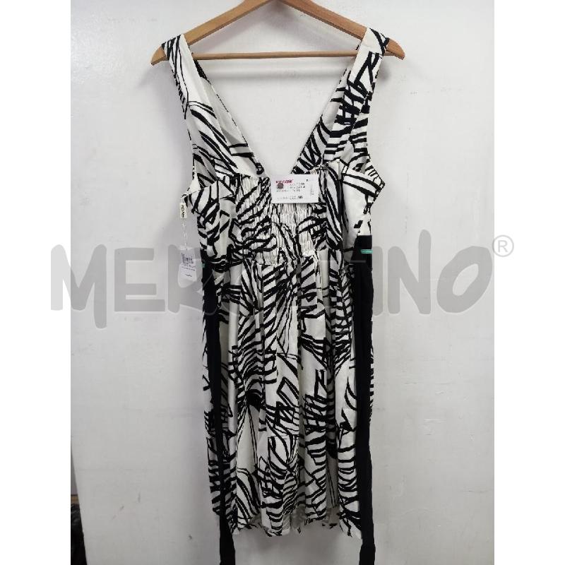 VESTITO DONNA EDAS BIANCO NERO  | Mercatino dell'Usato Roma porta di roma 2
