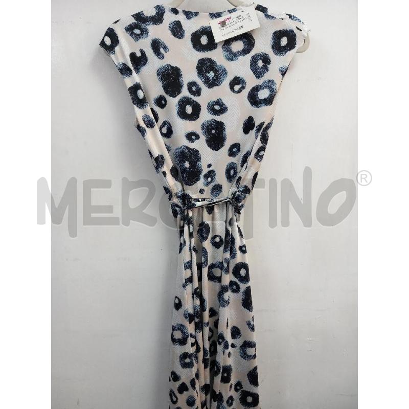 VESTITO DONNA GAZEL BEIGE FANTASIA BLU | Mercatino dell'Usato Roma porta di roma 2