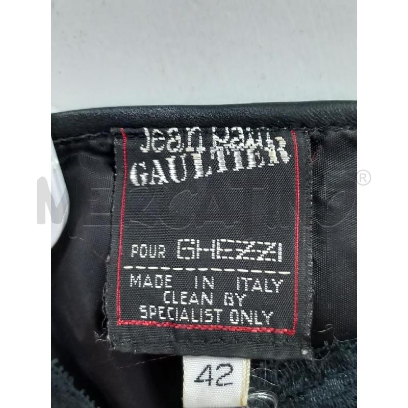 VESTITO DONNA JEAN PAUL GAULTIER NERO PELLE | Mercatino dell'Usato Roma porta di roma 3