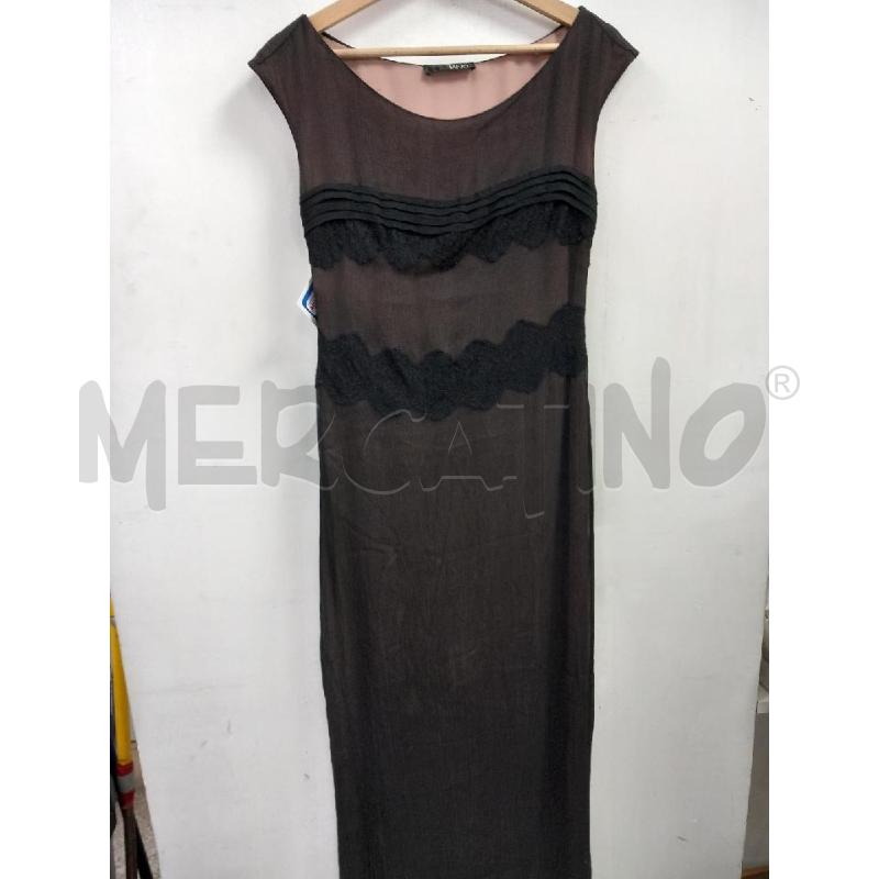 VESTITO DONNA LIU JO LUNGO NERO INTERNO ROSA | Mercatino dell'Usato Roma porta di roma 1