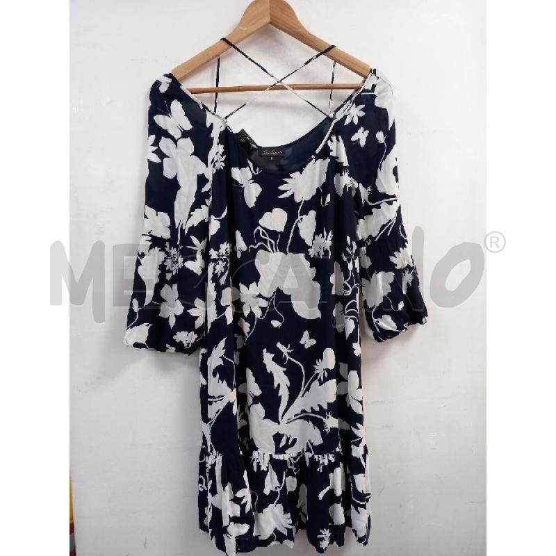 VESTITO DONNA LUISA SPAGNOLI BLU BIANCO FANTASIA | Mercatino dell'Usato Roma porta di roma 1