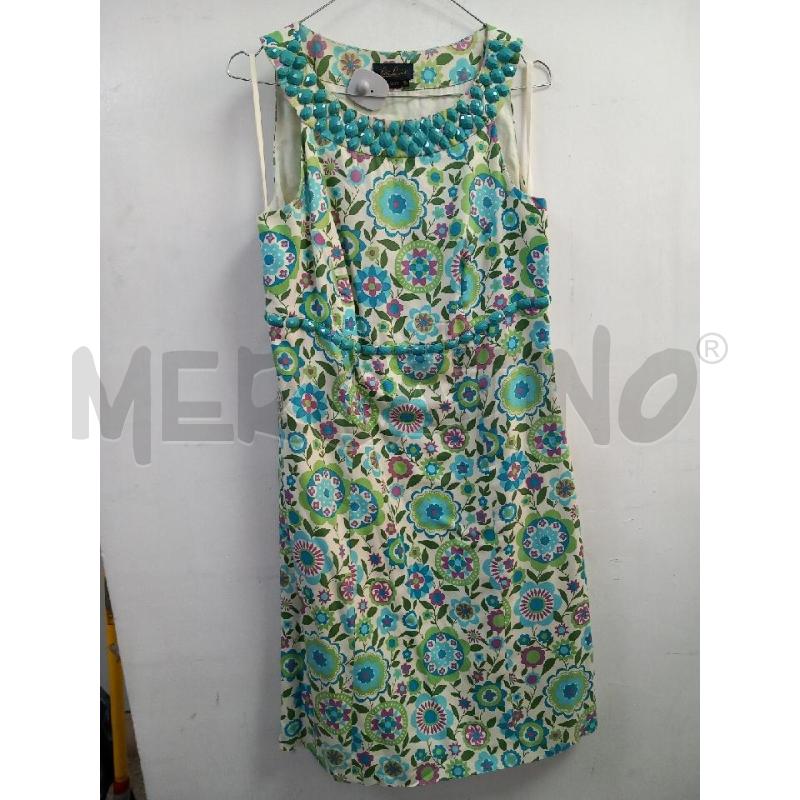 VESTITO DONNA LUISA SPAGNOLI VERDE FLOREALE | Mercatino dell'Usato Roma porta di roma 1