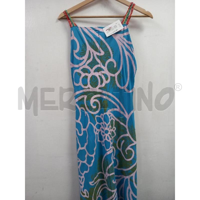 VESTITO DONNA LUNGO CELESTE FANTASIA | Mercatino dell'Usato Roma porta di roma 2