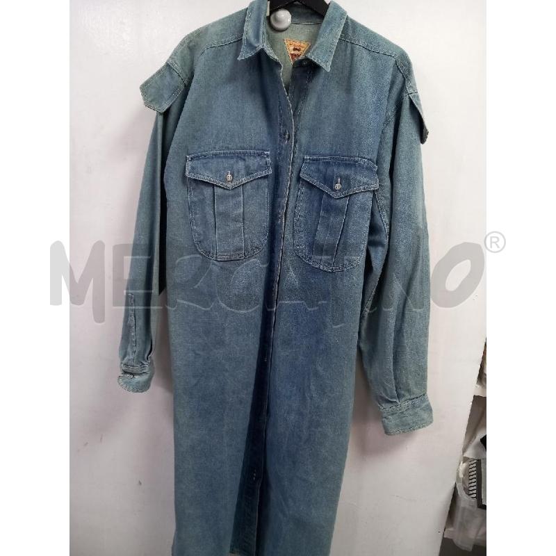 VESTITO DONNA LUNGO DENIM BENETTON  | Mercatino dell'Usato Roma porta di roma 1