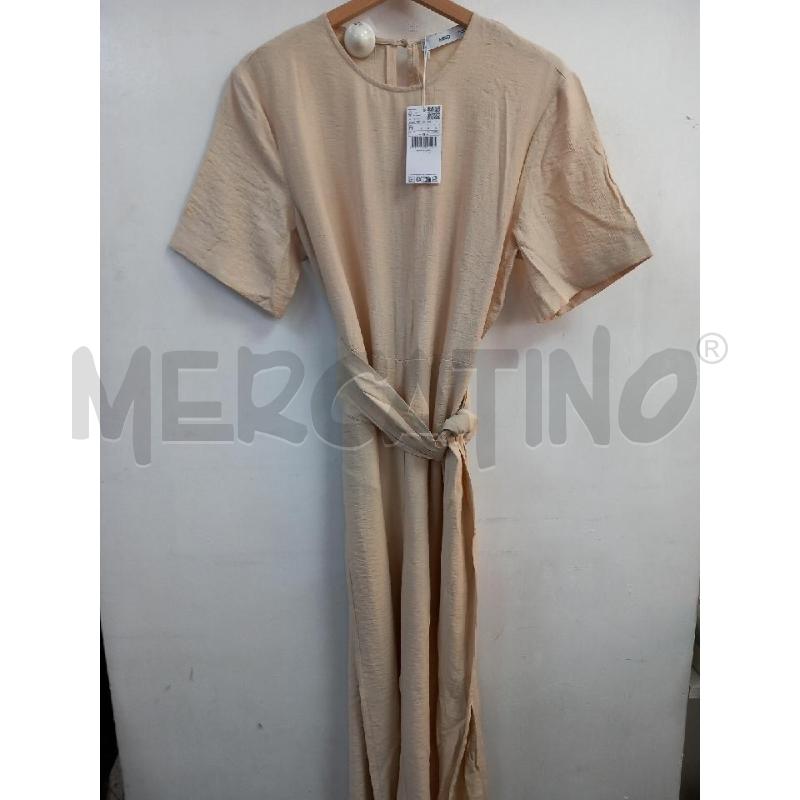 VESTITO DONNA LUNGO MANGO BEIGEÙ | Mercatino dell'Usato Roma porta di roma 1