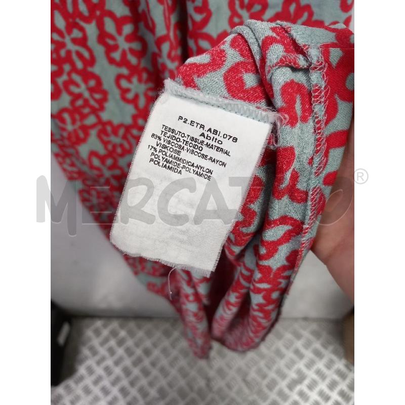 VESTITO DONNA MAC&CO FANTASIA ROSSO GR | Mercatino dell'Usato Roma porta di roma 4