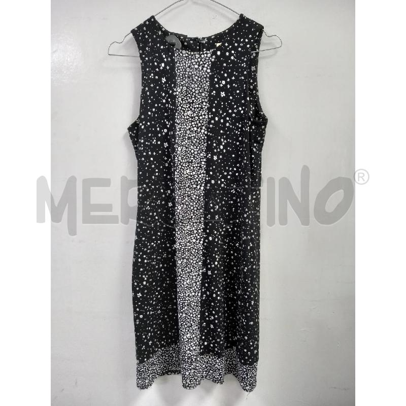 VESTITO DONNA MICHAEL KORS NERO FIORELLINI BIANCHI | Mercatino dell'Usato Roma porta di roma 1