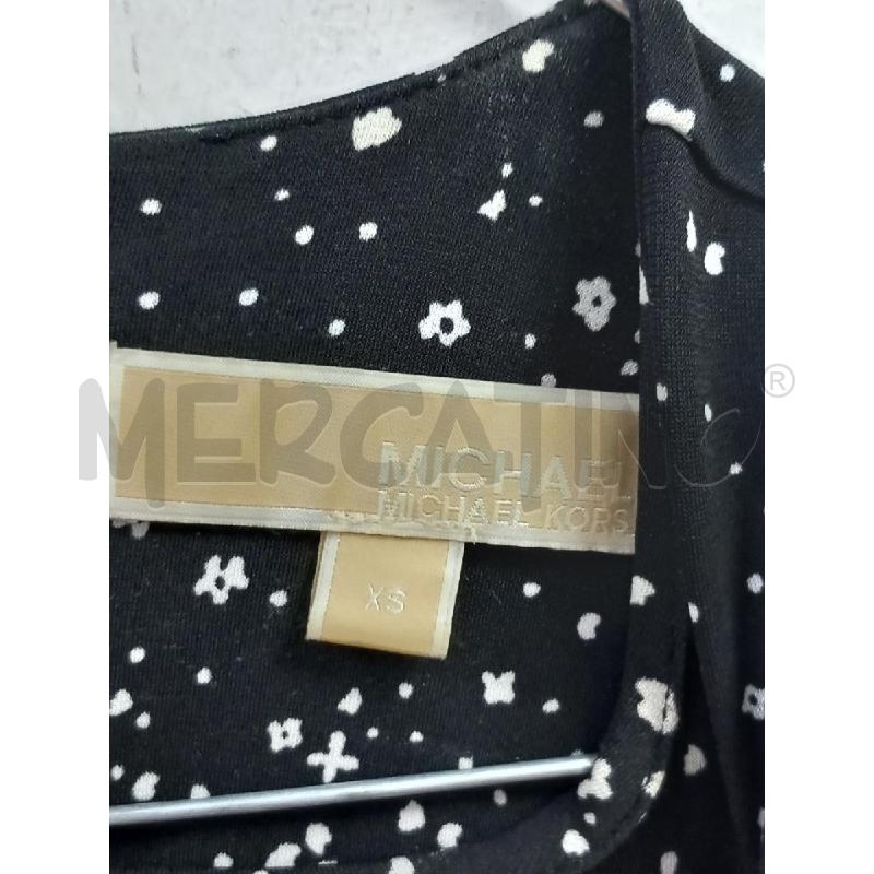 VESTITO DONNA MICHAEL KORS NERO FIORELLINI BIANCHI | Mercatino dell'Usato Roma porta di roma 2