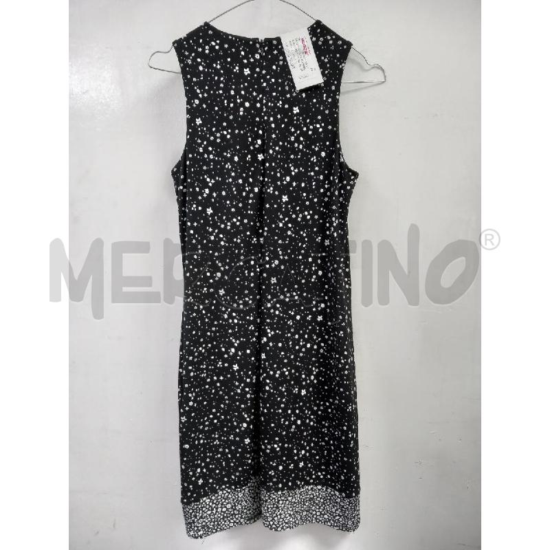 VESTITO DONNA MICHAEL KORS NERO FIORELLINI BIANCHI | Mercatino dell'Usato Roma porta di roma 3