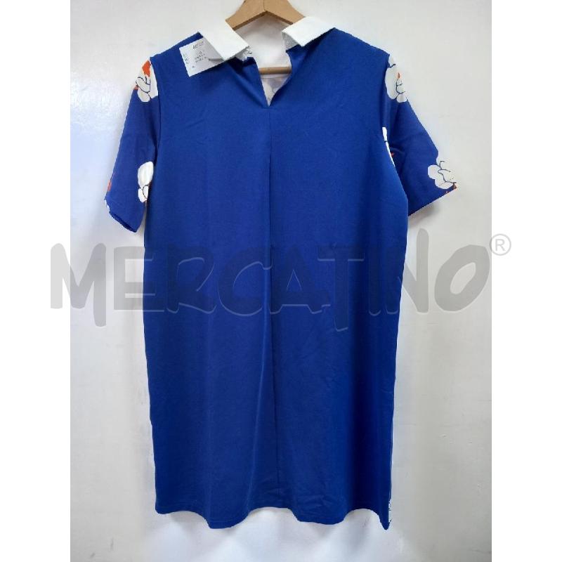 VESTITO DONNA MILANO BLU FLOREALE  | Mercatino dell'Usato Roma porta di roma 2