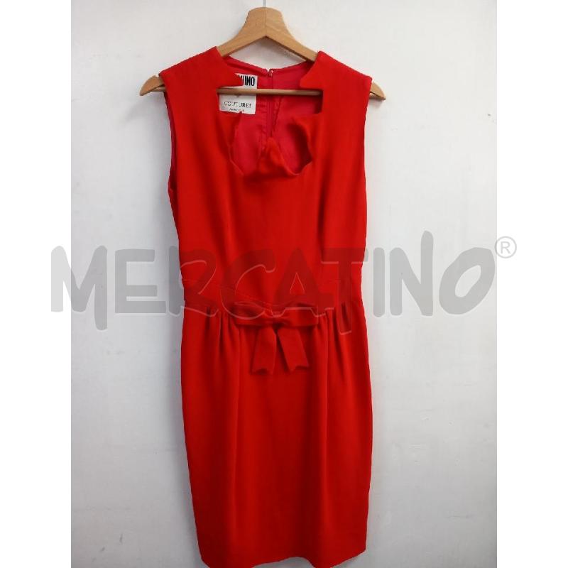 VESTITO DONNA MOSCHINO COUTURE ROSSO | Mercatino dell'Usato Roma porta di roma 1