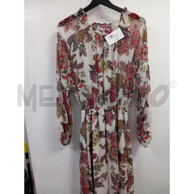 VESTITO DONNA MOTIVI BIANCO FLOREALE | Mercatino dell'Usato Roma porta di roma 2