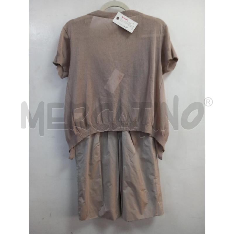 VESTITO DONNA NELL&ME BEIGE+ COPRISPALLA | Mercatino dell'Usato Roma porta di roma 3