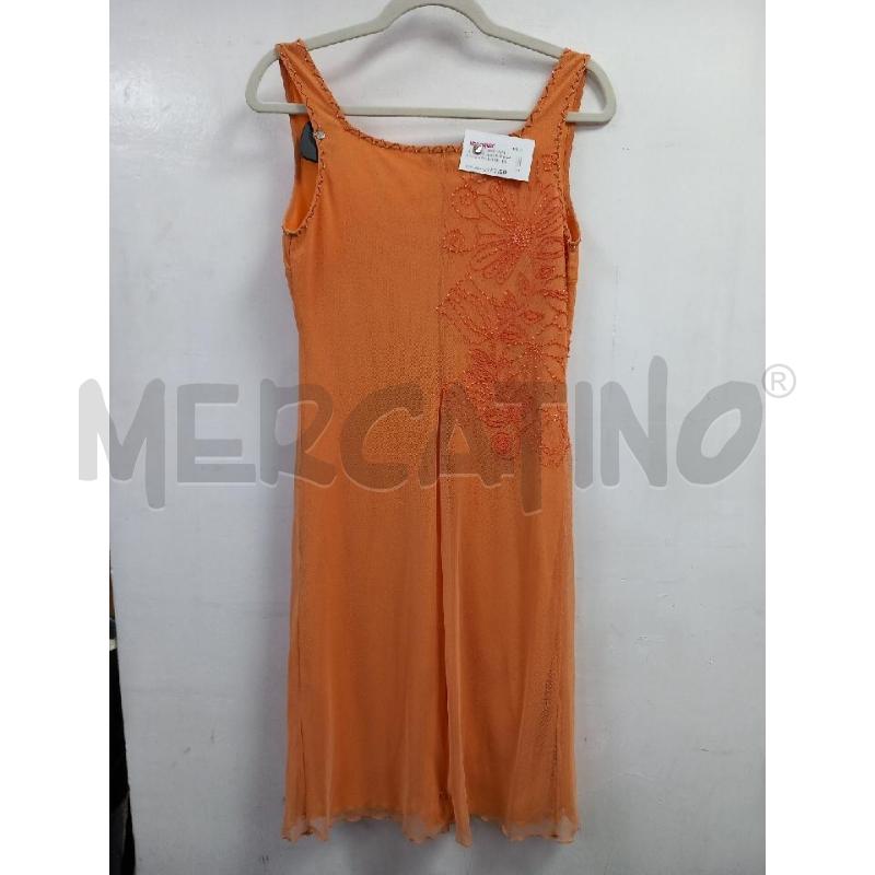 VESTITO DONNA PAROSH ARANCIONE PERLINE | Mercatino dell'Usato Roma porta di roma 3