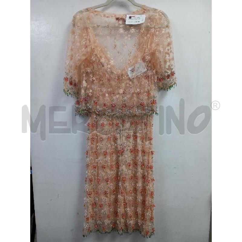 VESTITO DONNA PAROSH ROSA PERLINE/PAILLETE+ COPRISP | Mercatino dell'Usato Roma porta di roma 3