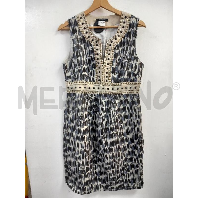 VESTITO DONNA PATRIZIA PEPE FANTASIA BLU BEIGE NE | Mercatino dell'Usato Roma porta di roma 1
