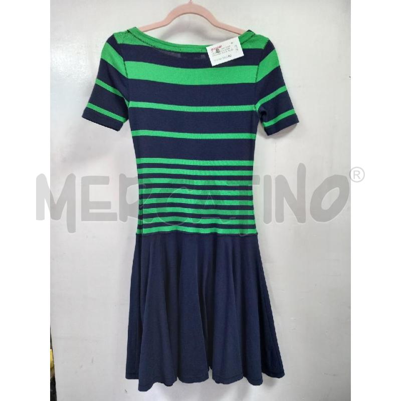 VESTITO DONNA RALPH LAUREN BLU/ RIGHE VERDI | Mercatino dell'Usato Roma porta di roma 3