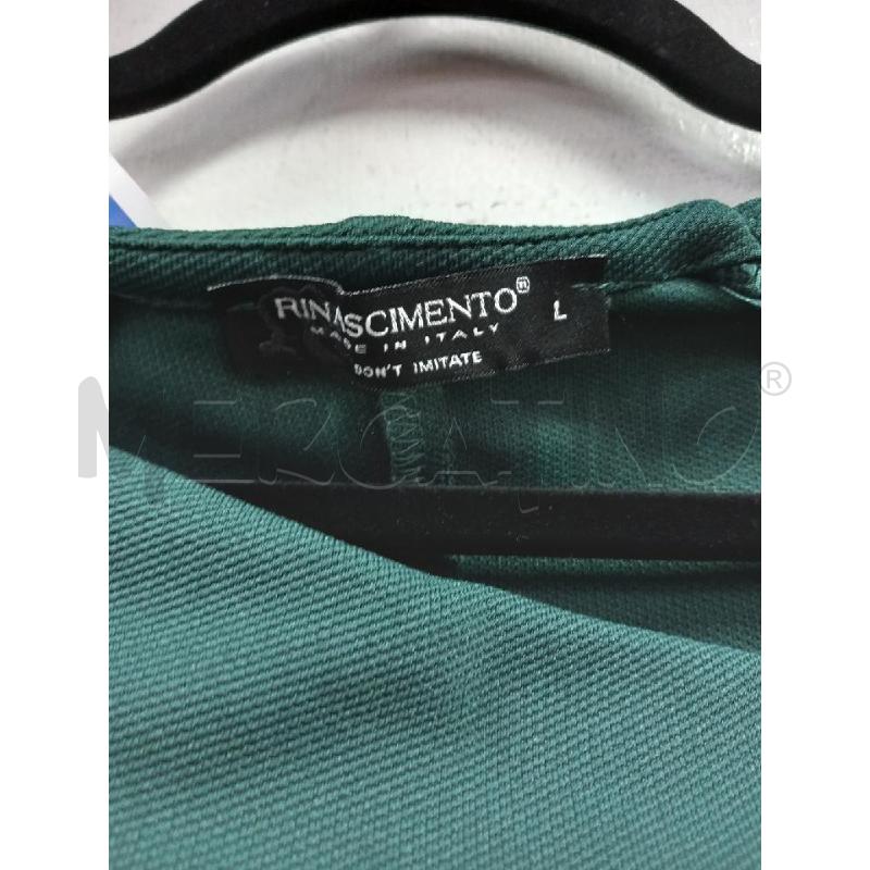 VESTITO DONNA RINASCIMENTO VERDE SCURO | Mercatino dell'Usato Roma porta di roma 2