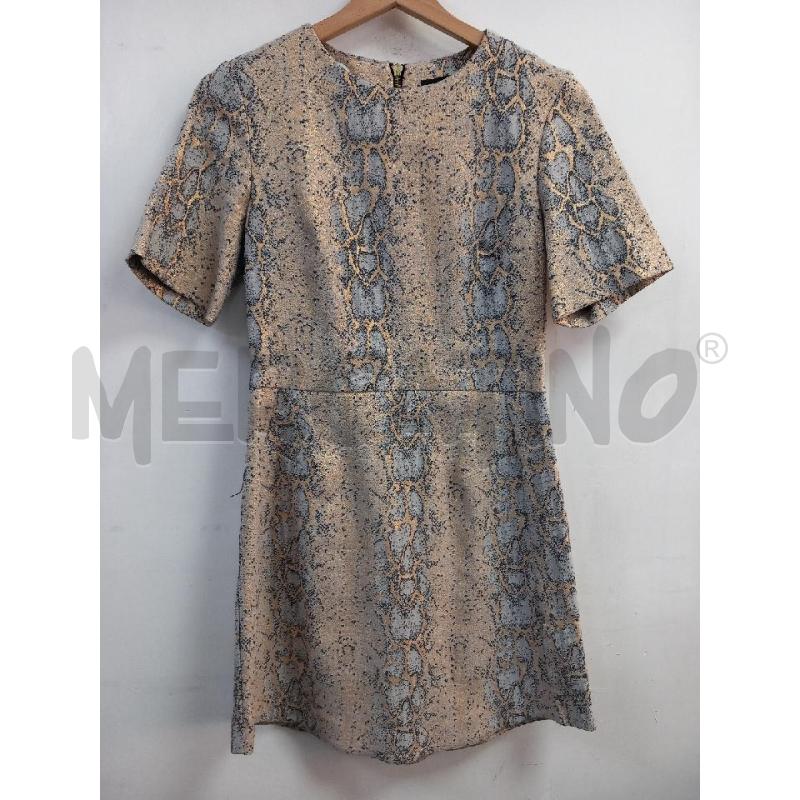 VESTITO DONNA TOPSHOP DORATO PITONATO | Mercatino dell'Usato Roma porta di roma 1