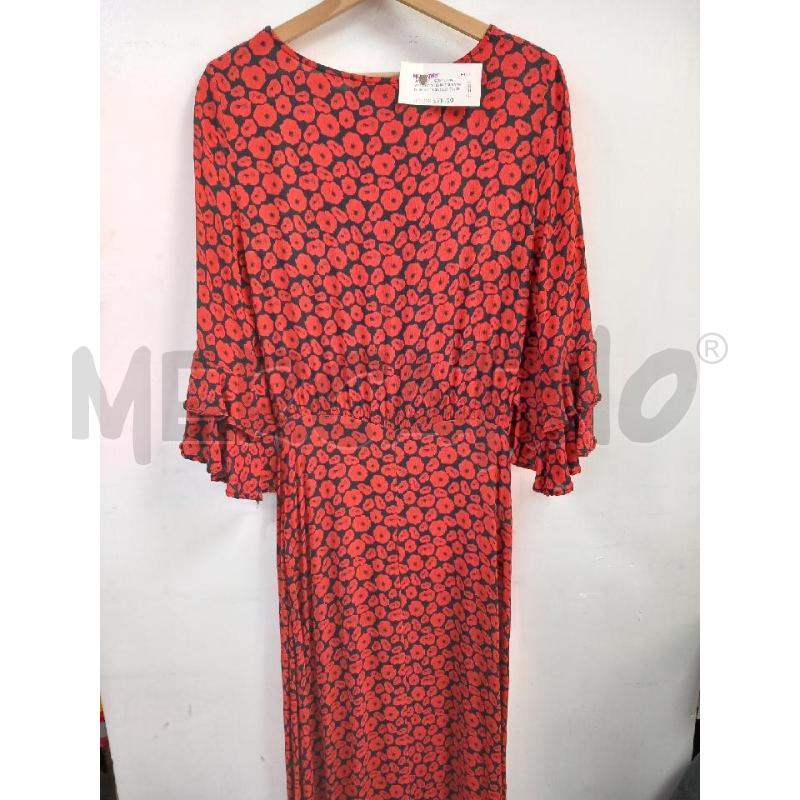 VESTITO DONNA TRUSSARDI ROSSO FANTASIA FLOREALE | Mercatino dell'Usato Roma porta di roma 2