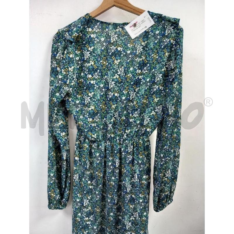 VESTITO DONNA VERDE FLOREALE THINK | Mercatino dell'Usato Roma porta di roma 2