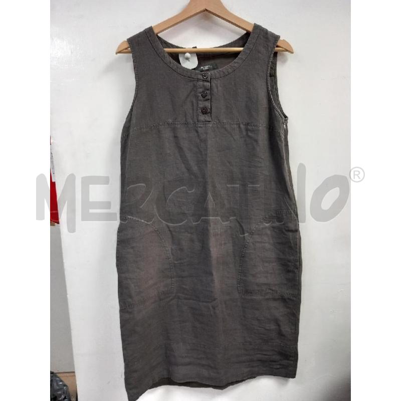 VESTITO DONNA WEEKEND MAX MARA MARRONE LINO | Mercatino dell'Usato Roma porta di roma 1