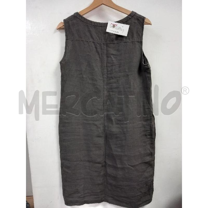 VESTITO DONNA WEEKEND MAX MARA MARRONE LINO | Mercatino dell'Usato Roma porta di roma 2
