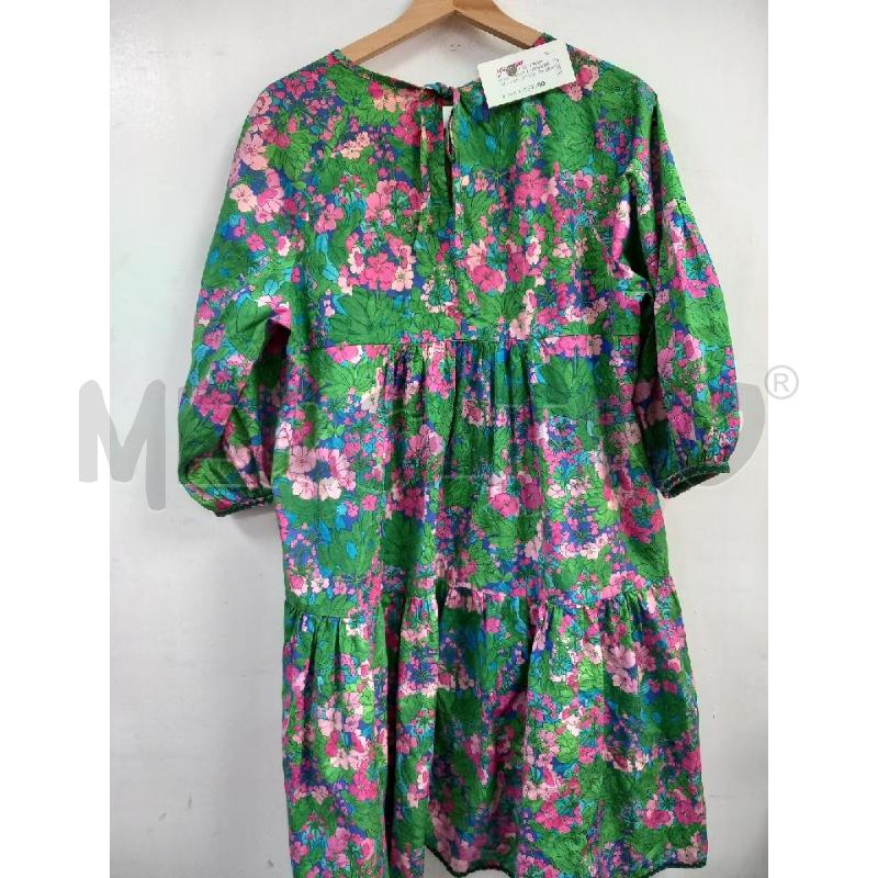 VESTITO DONNA WEEKEND MAX MARA VERDE FIORI ROSA | Mercatino dell'Usato Roma porta di roma 2
