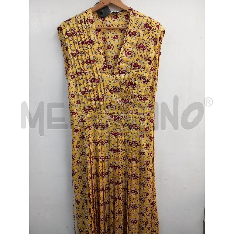 VESTITO DONNA ZARA LUNGO GIALLO FANTASIA | Mercatino dell'Usato Roma porta di roma 1