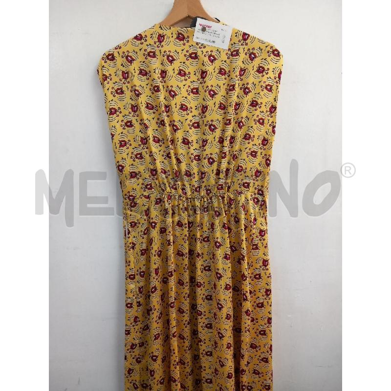 VESTITO DONNA ZARA LUNGO GIALLO FANTASIA | Mercatino dell'Usato Roma porta di roma 2