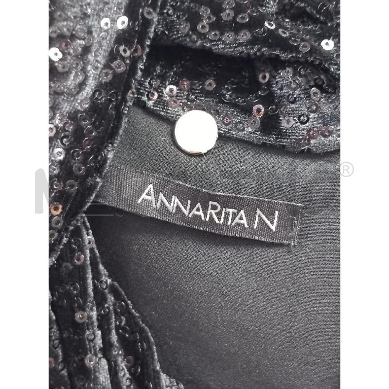 VESTITO D ANNARITA N NERO FRANGE PAILLETTES | Mercatino dell'Usato Roma porta di roma 2