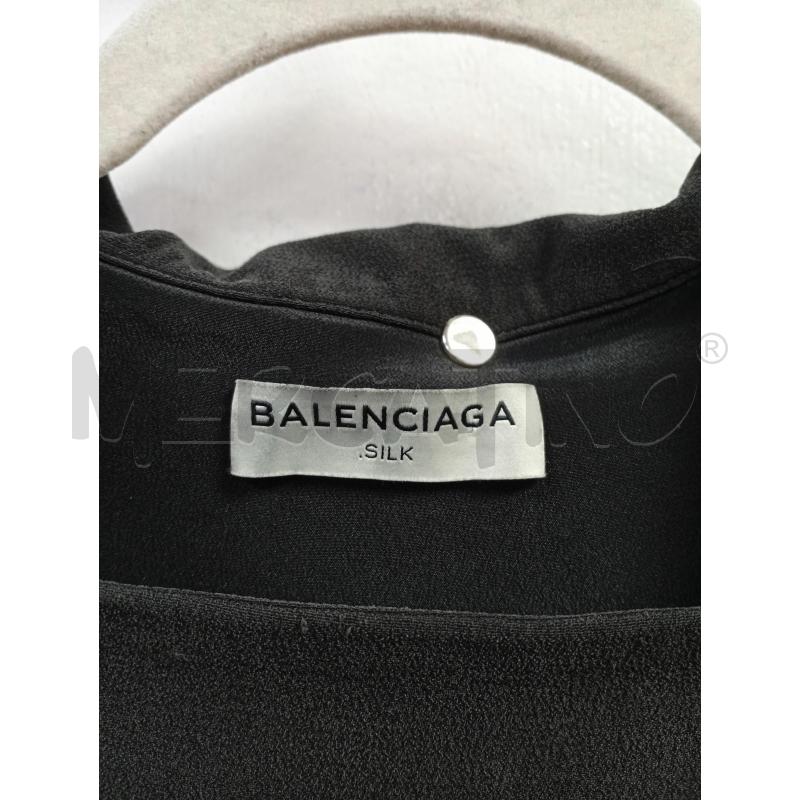 VESTITO D BALENCIAGA NERO PURA SETA | Mercatino dell'Usato Roma porta di roma 2