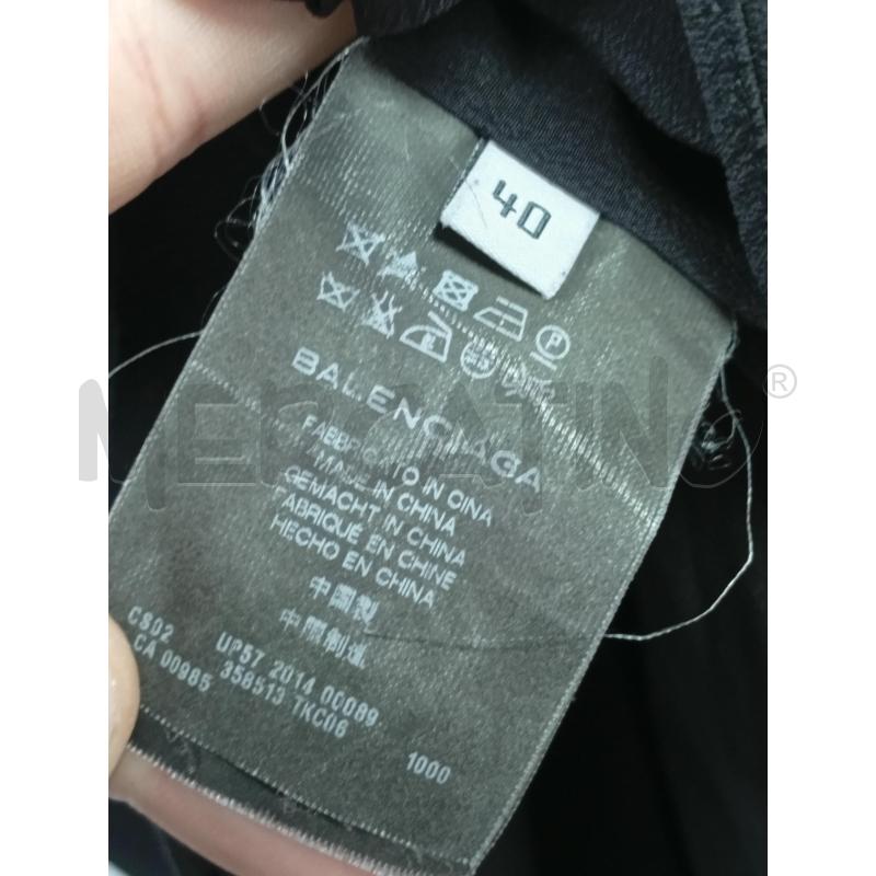 VESTITO D BALENCIAGA NERO PURA SETA | Mercatino dell'Usato Roma porta di roma 3