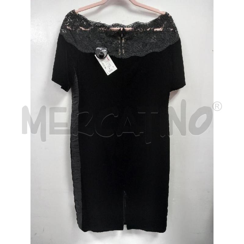 VESTITO D BILLBLASS NERO VINTAGE VELLUTO PIZZO | Mercatino dell'Usato Roma porta di roma 3